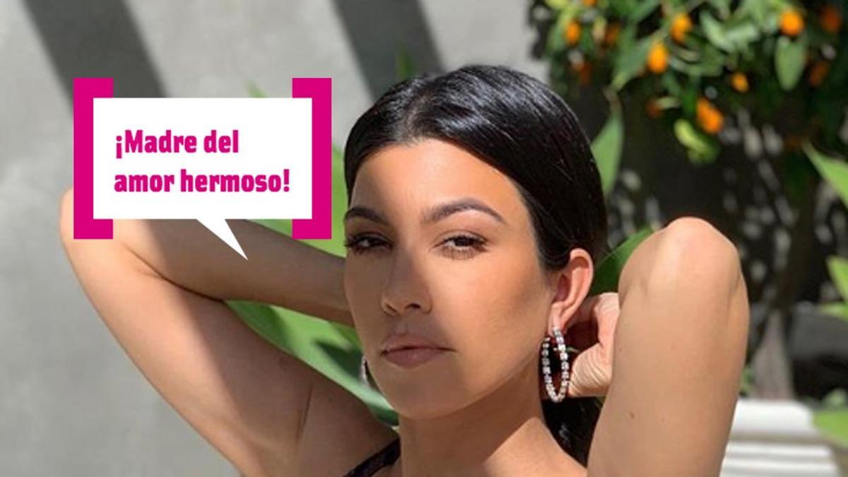 Kourtney Kardashian de animal print