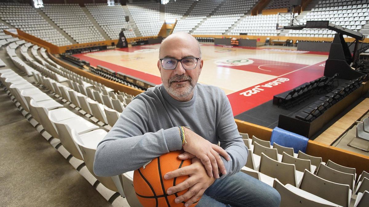 Jordi Roura, al pavelló de Fontajau.