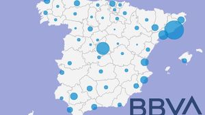 Mapa dels acomiadaments del BBVA per províncies