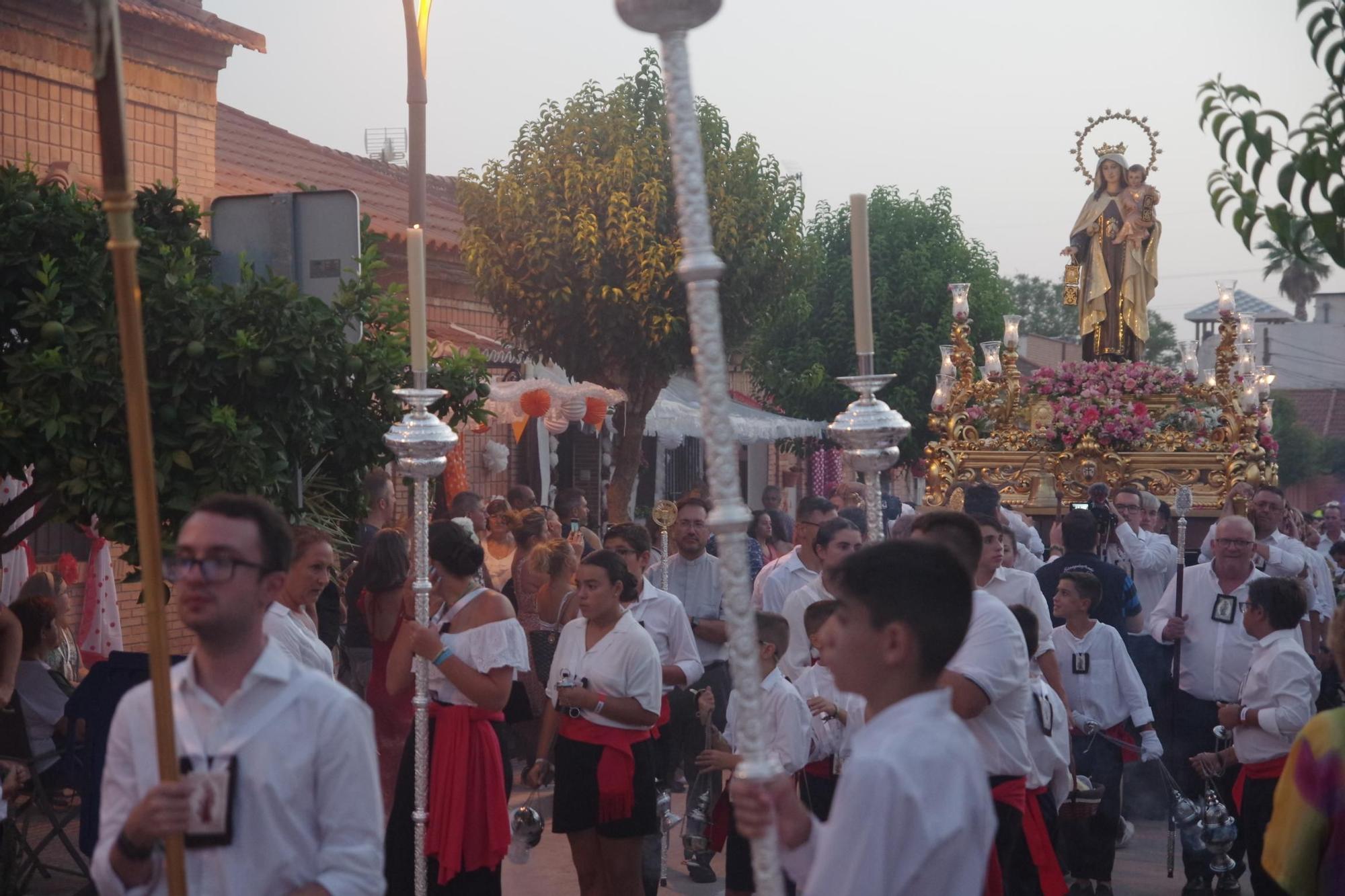 La procesión de la Virgen del Carmen de la Colonia de Santa Inés 2023, en imágenes