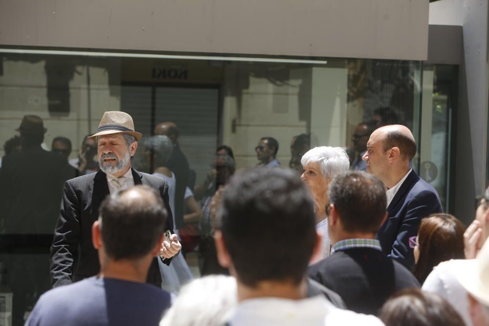 Homenaje a Altamira por el centro de Alicante