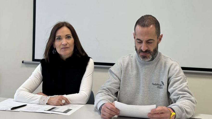 María José Fernández y Ángel García, durante la rueda de prensa.