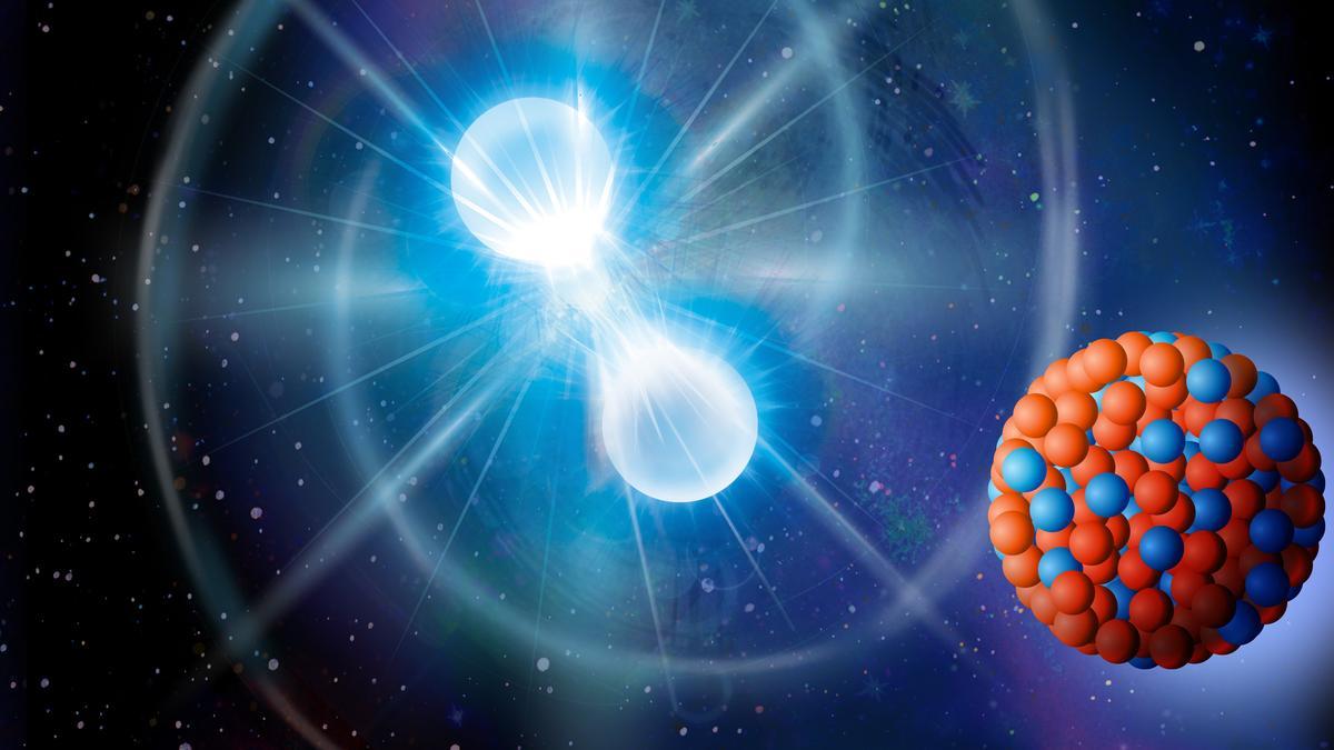 Cuando una estrella muere, el final violento puede conducir al nacimiento de una estrella de neutrones, que se rige por la misma fuerza física presente en un núcleo atómico.