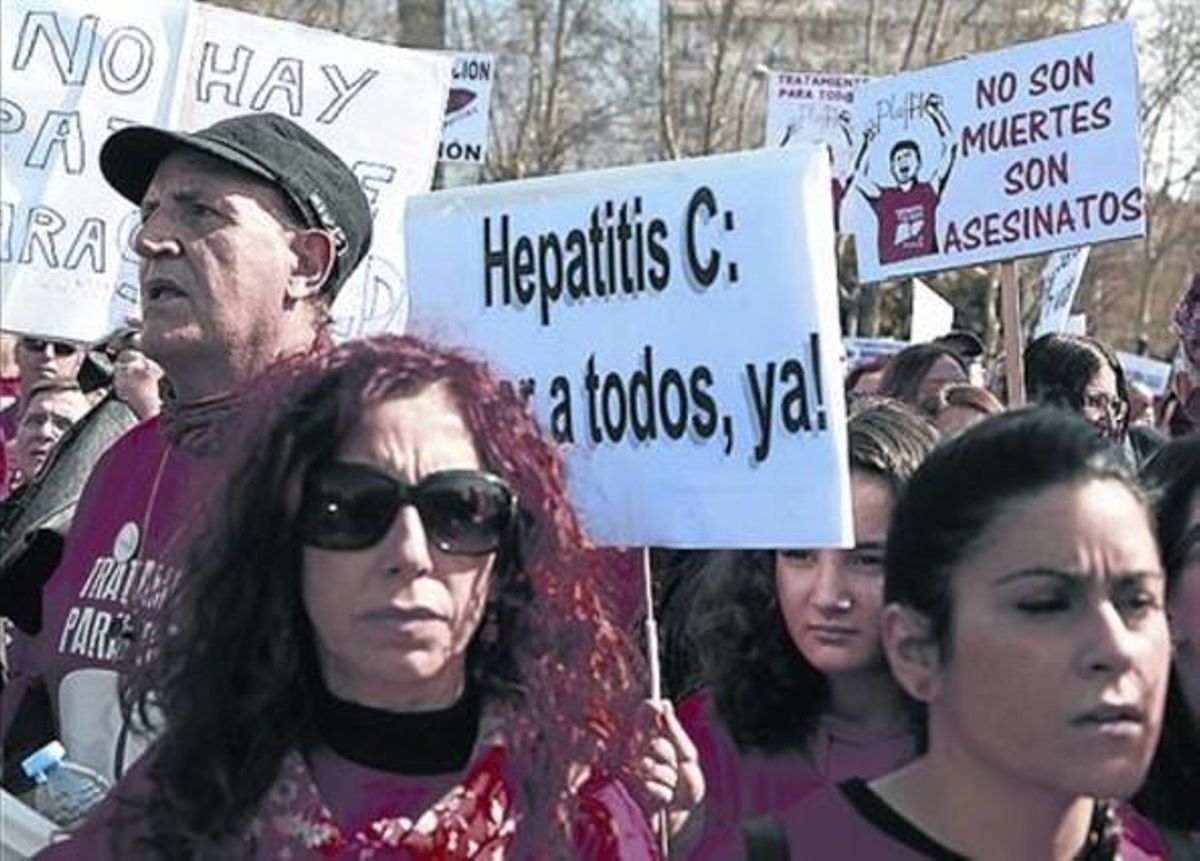 Protesta contra el pla de Sanitat, diumenge passat a Madrid.