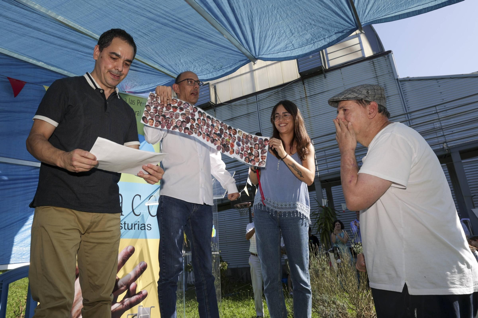 Acto de colocación de la primera piedra del nuevo pabellón de Aspace en Latores