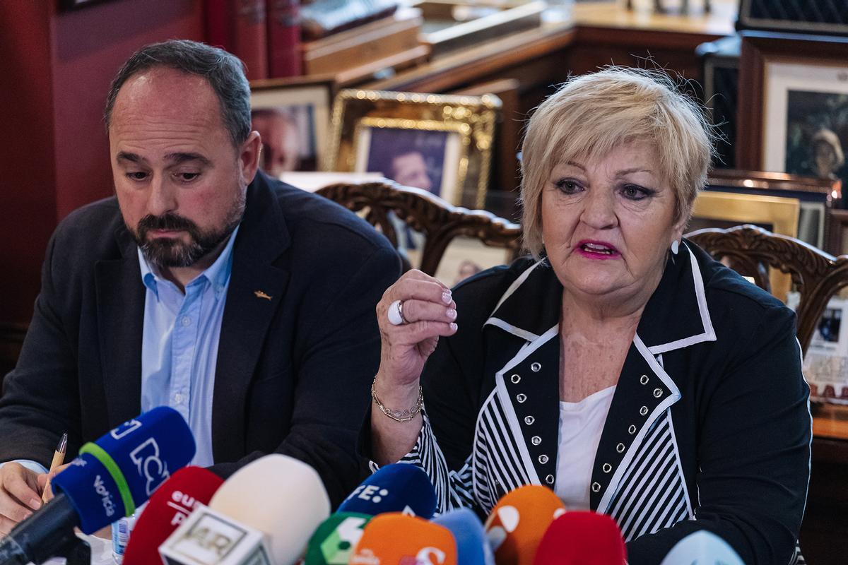 Rueda de prensa de Marcos García Montes y Carmen Balfagón, abogados de Daniel Sancho, en Madrid