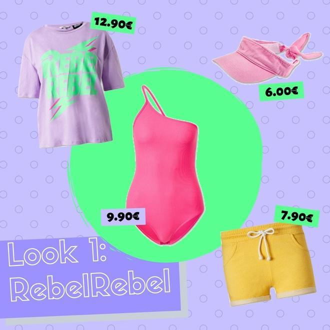 Look 1 body rosado C&amp;A