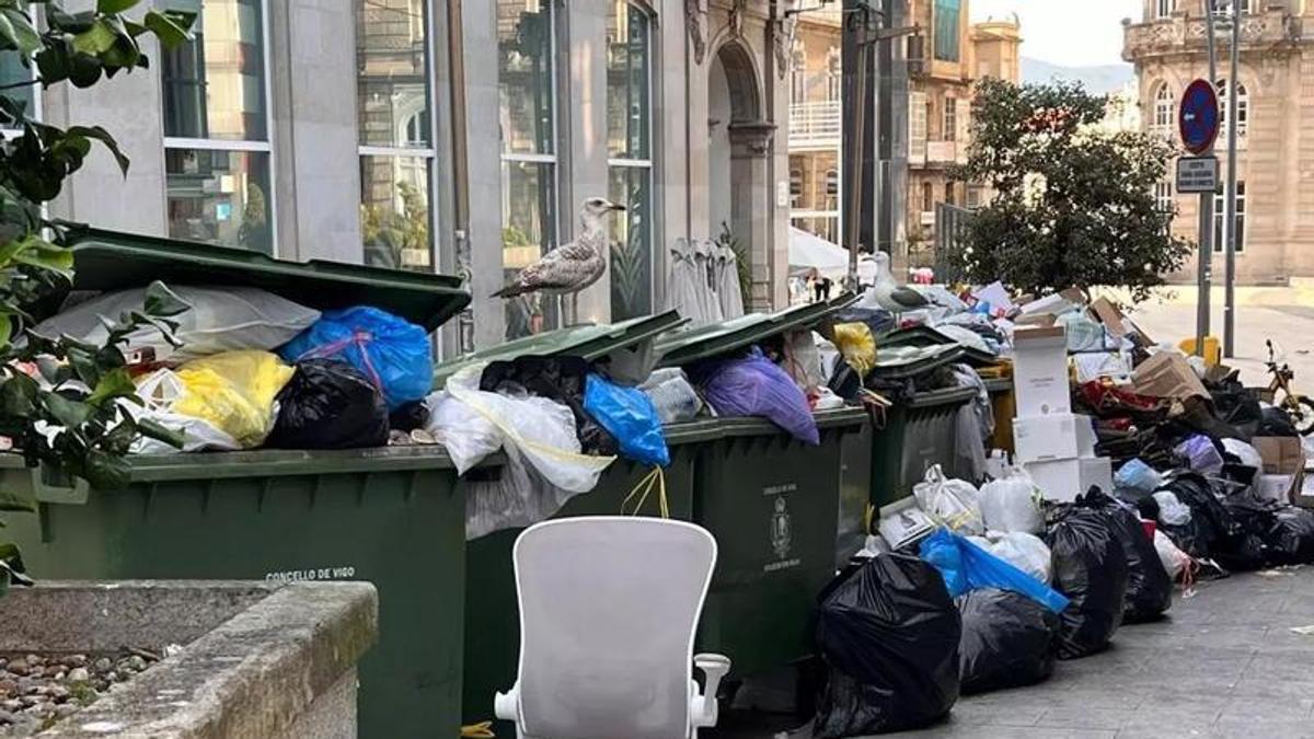 Huelga de recogida de basura en Vigo: estas son las dos líneas rojas del comité de empresa
