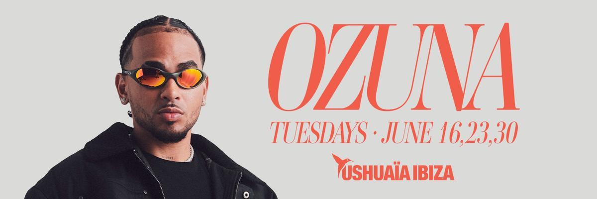 Cartel de Ozuna en Ushaïa Ibiza.