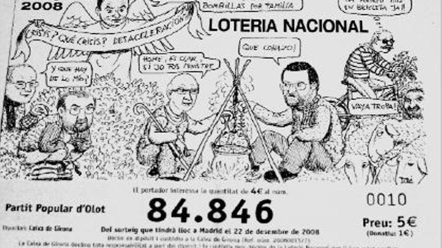 La crisi i els polítics, a la loteria del PP