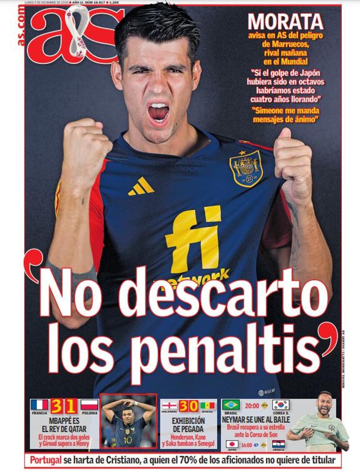 La prensa internacional, rendida a Mbappé e Inglaterra