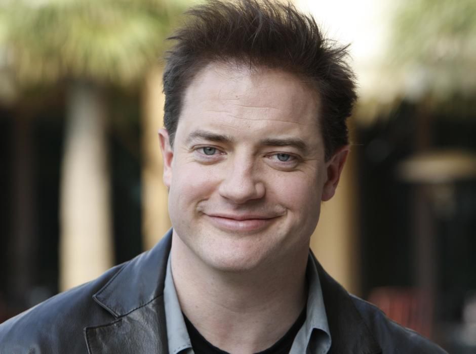 File photo of actor Brendan Fraser posing during ...