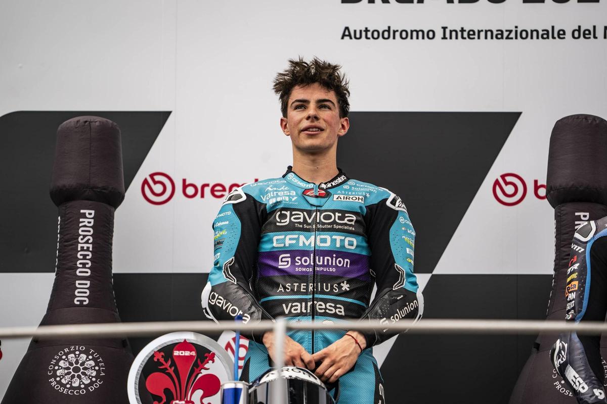David Alonso, campeón del mundo de Moto3 2024 con el CFMOTO Aspar Team