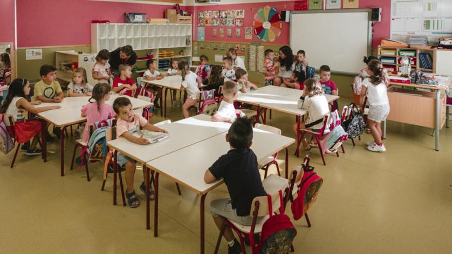 Inicio de curso en un aula de Infantil de Torrevieja del Colegio Ciudad del Mar