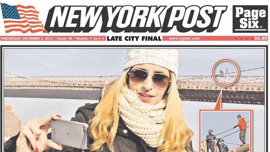 Portada del diari «New York Post», on apareix la jove | New York Post