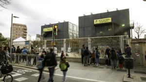 Escuela 30 Passos, en módulos, en Barcelona, la semana pasada.