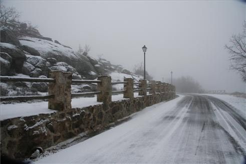 Nieve en el norte de Extremadura