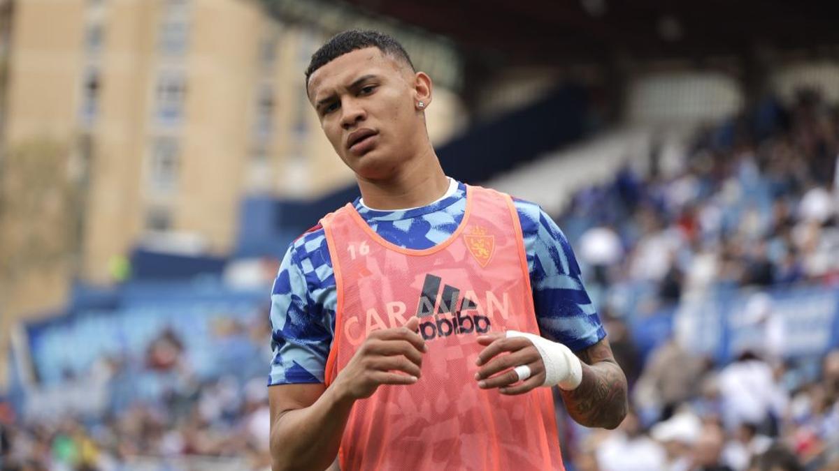 Arriaga, antes del partido ante el Eibar.