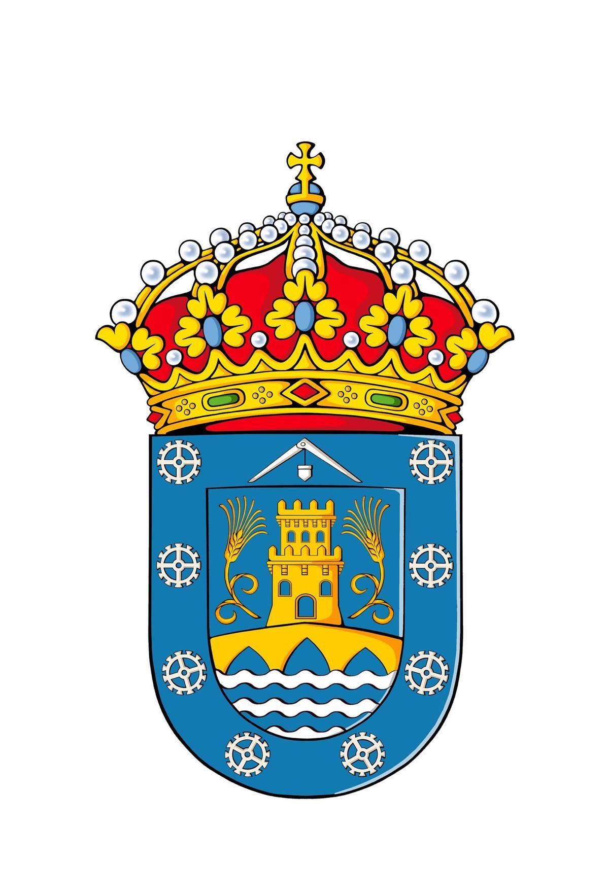 El escudo aprobado para Porriño.