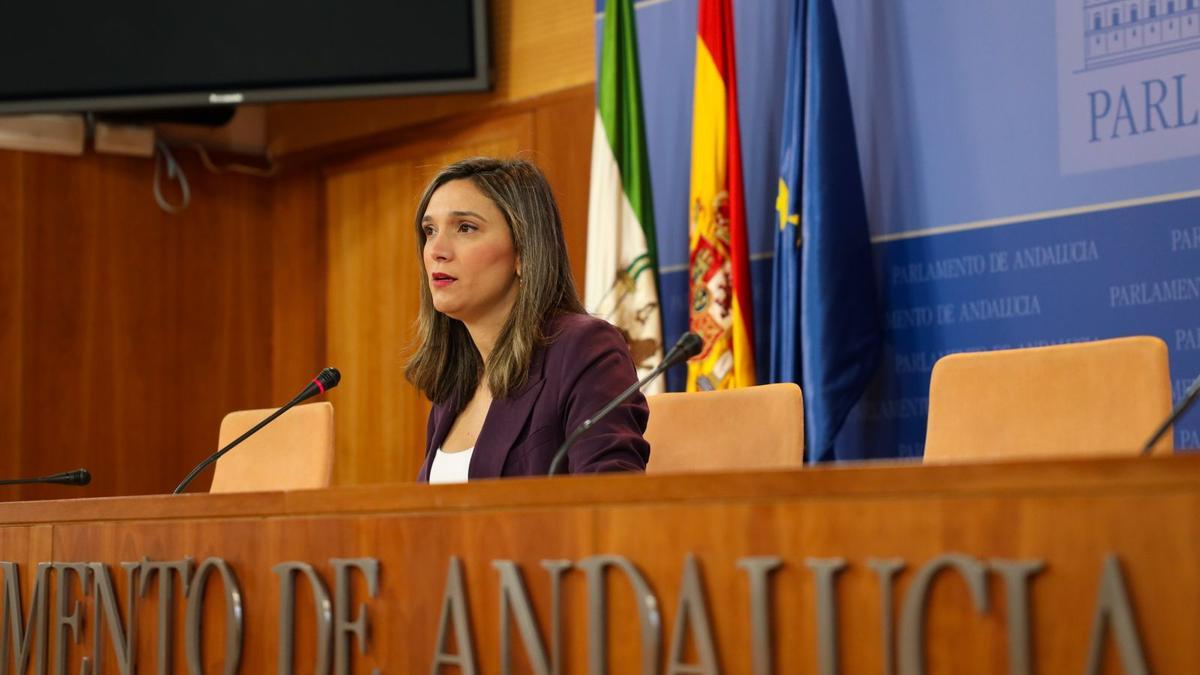 La portavoz socialista en el Parlamento andaluz, María Márquez