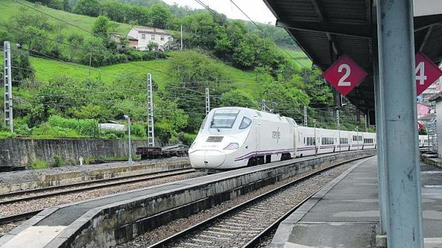 La presencia de vacas en la vía retrasa el tren Madrid-Gijón