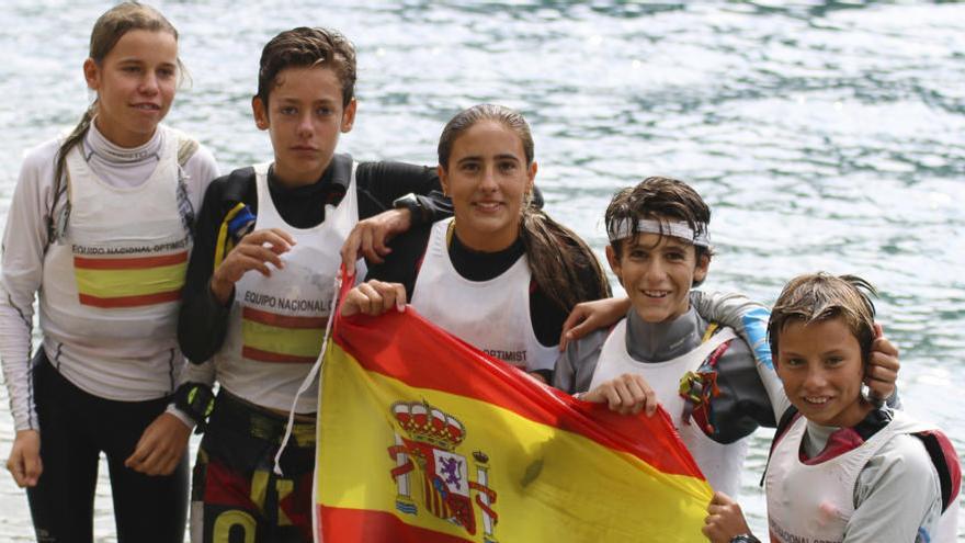 El equipo español de Optimist, campeón de Europa