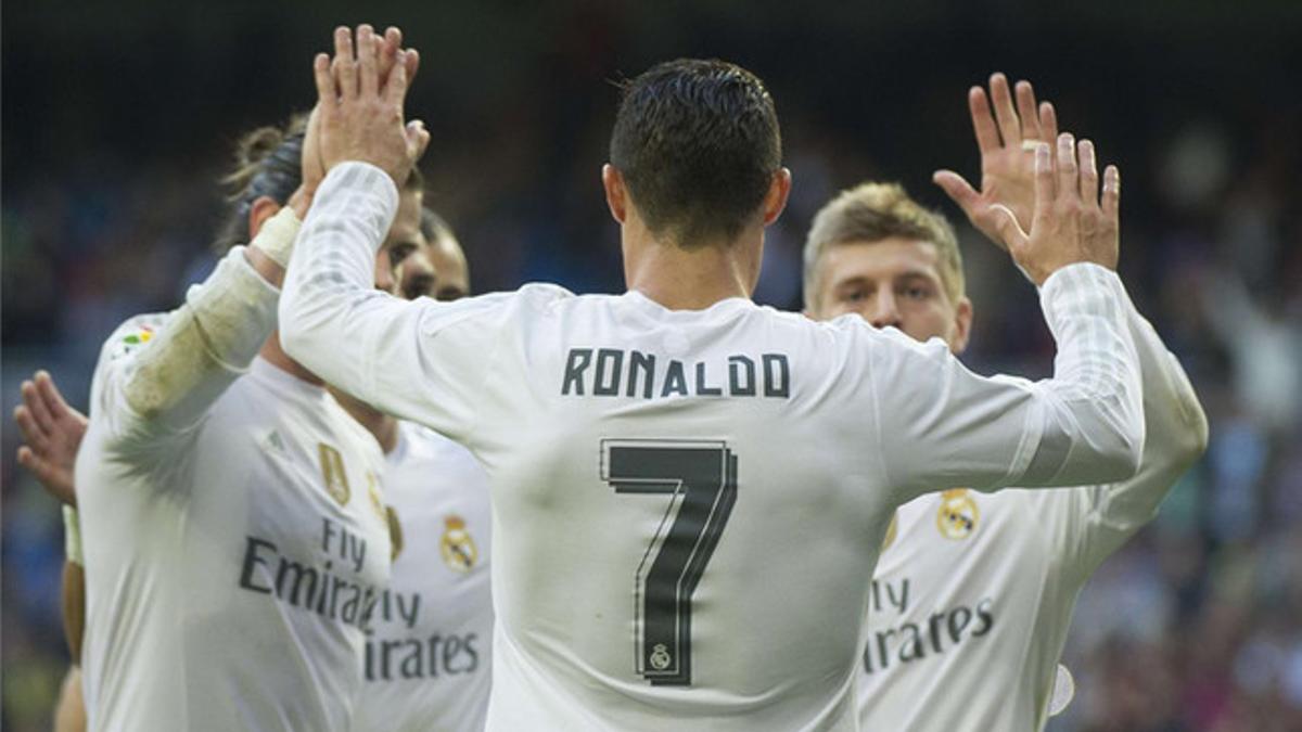 Cristiano Ronaldo celebra su gol ante el Getafe
