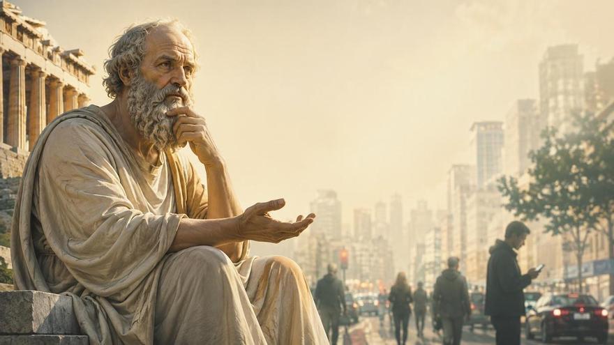 ¿Y si la felicidad dependiera de una sola pregunta? La reflexión de Sócrates que sigue vigente en la vida moderna