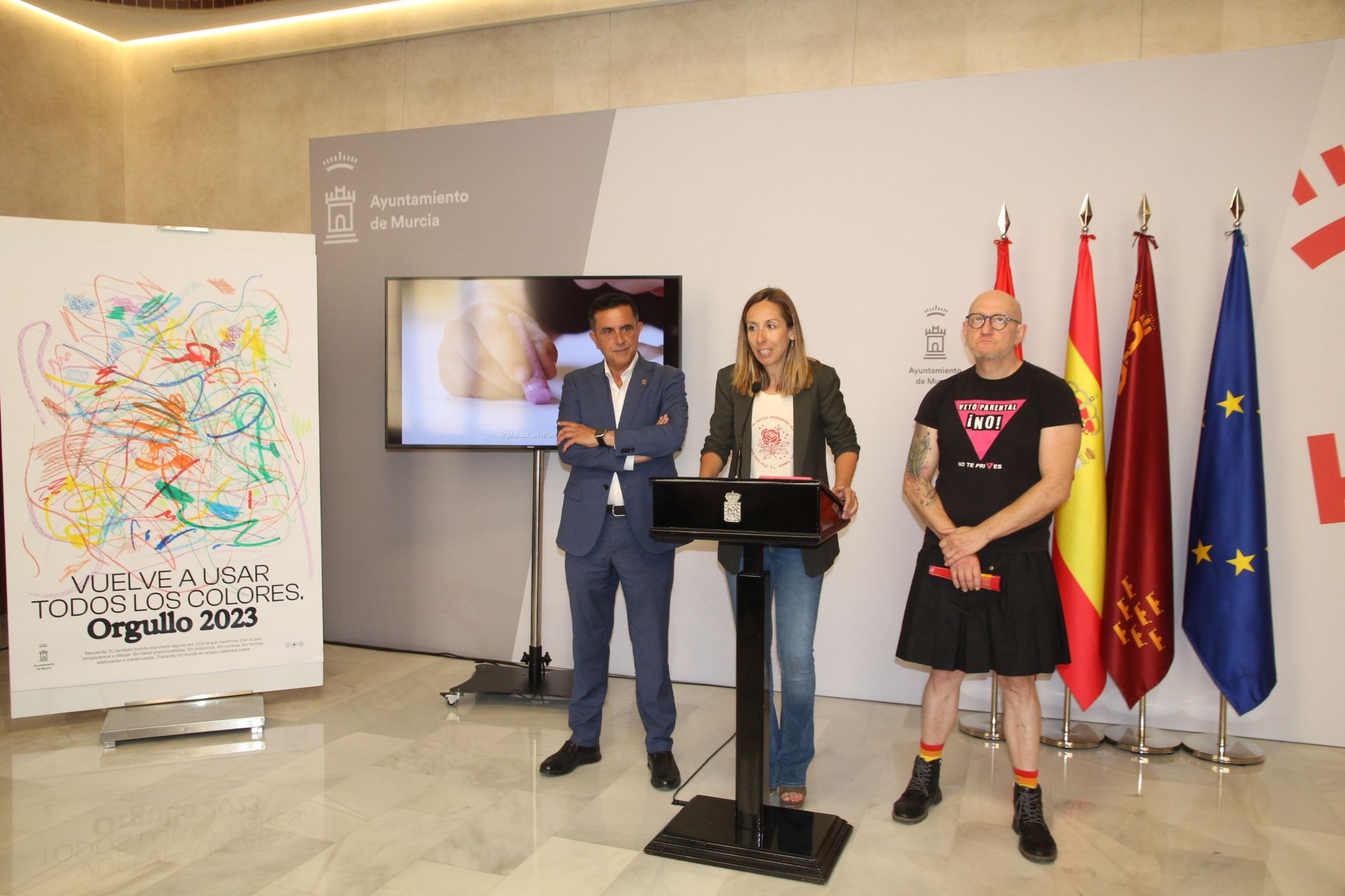 Presentación del cartel del Orgullo 2023 de Murcia