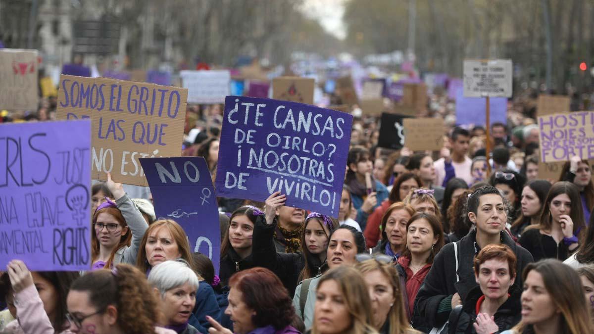 Manifestación del 8M en Barcelona