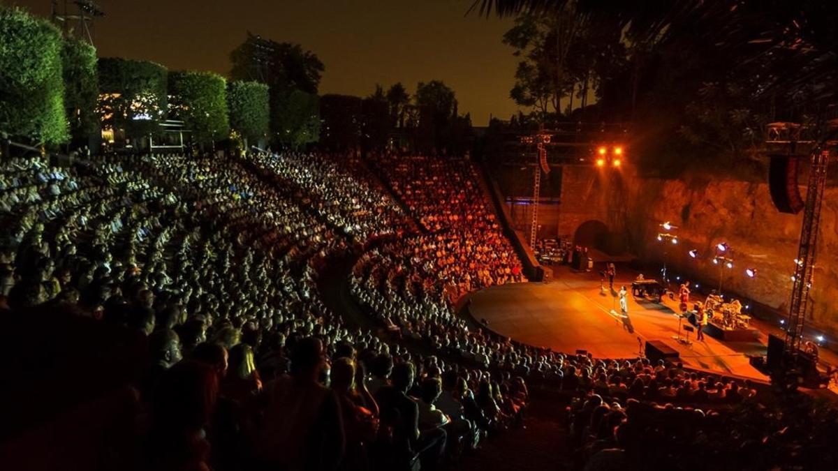 El Teatre Grec está inspirado en la planta del treatro de Epidauro