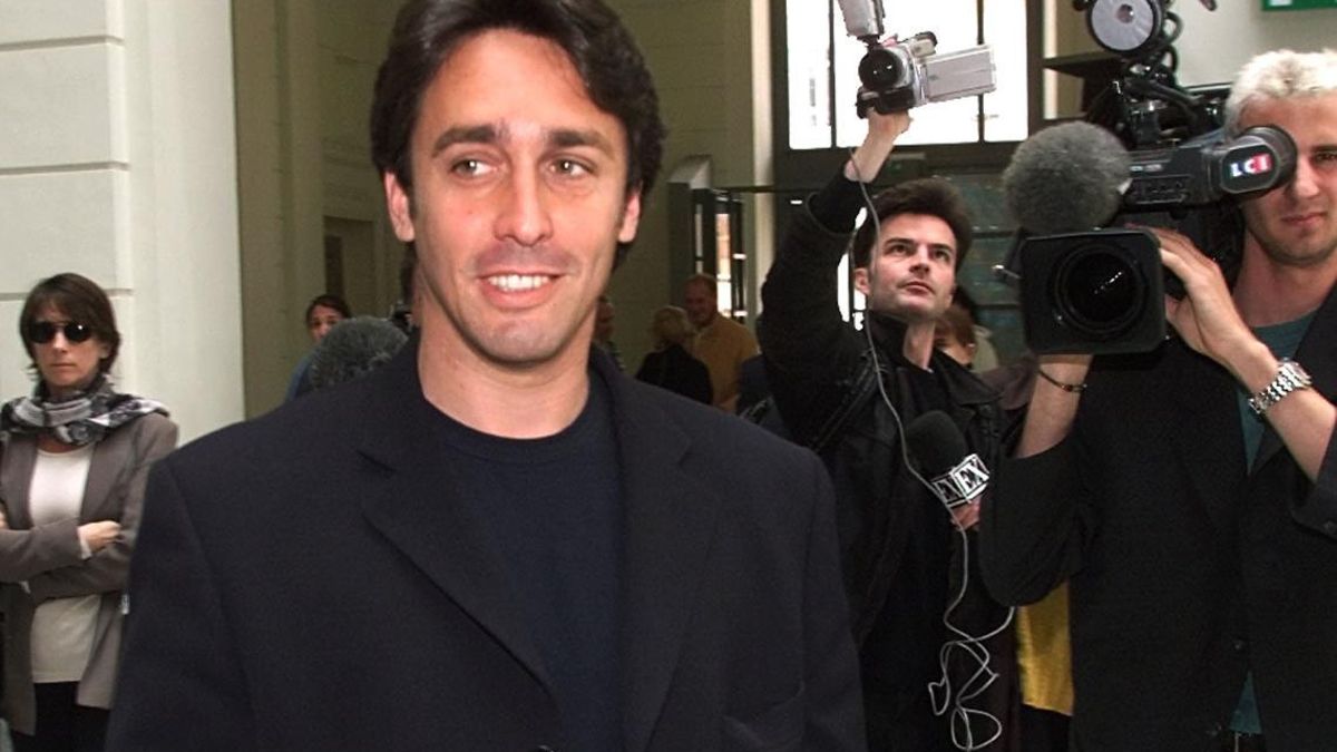 Daniel Ducruet llegando al tribunal de Niza en abril de 2000.