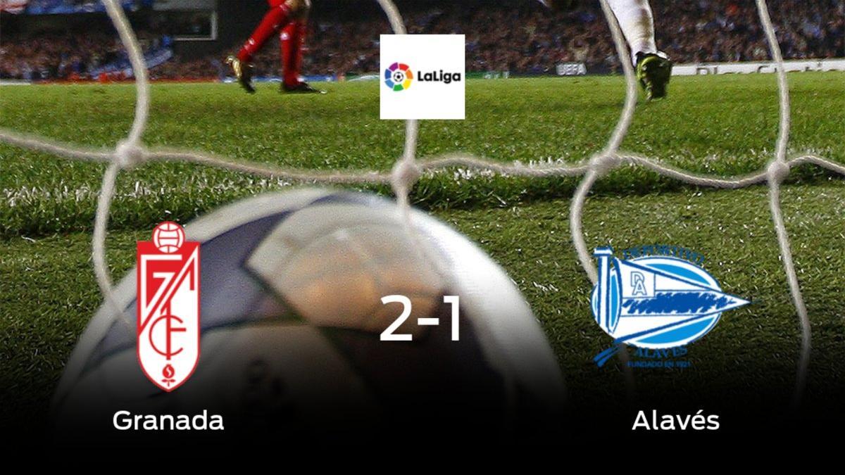 El Granada vence 2-1 al Alavés y se lleva los tres puntos