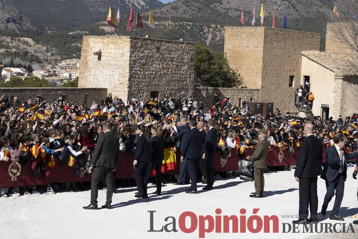 Visita de los reyes de España a Caravaca (explanada de la Basílica)