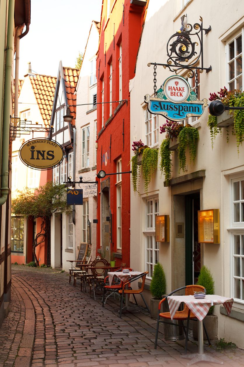 Las calles del barrio de Schnoor son encantadoras.