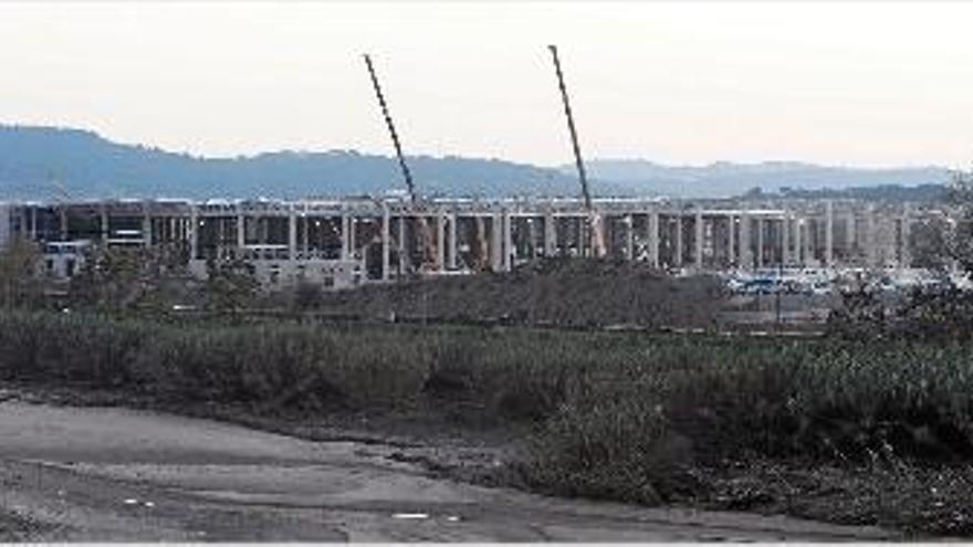 El nou centre logístic d&#039;Inditex que s&#039;està construint a Tordera en una imatge del desembre.