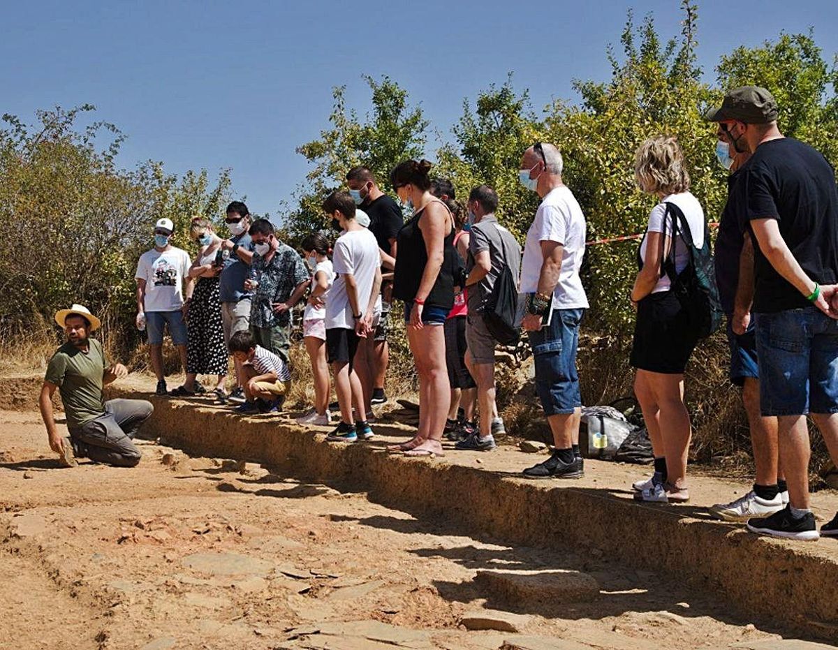 Ruta guiada a la excavación. | Cedida por Zamora Protohistorica.