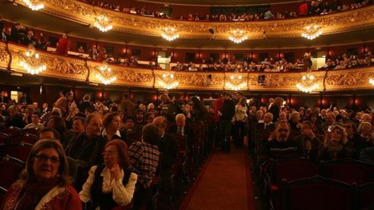 Una imagen del interior del Liceu.