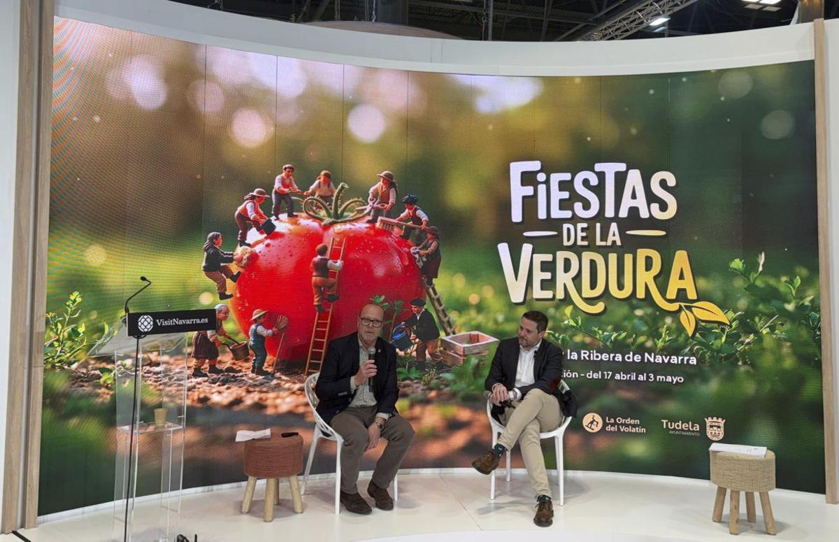 Tudela presenta su proyecto ‘Más que verdura’ en Fitur 2026.