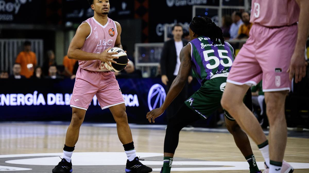 Partido de cuartos de final de la Copa entre Unicaja y Joventut