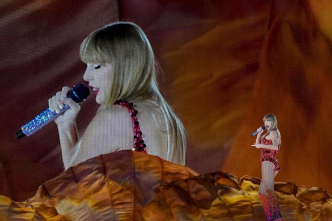 La cantante Taylor Swift en un concierto en París el pasado 9 de mayo.
