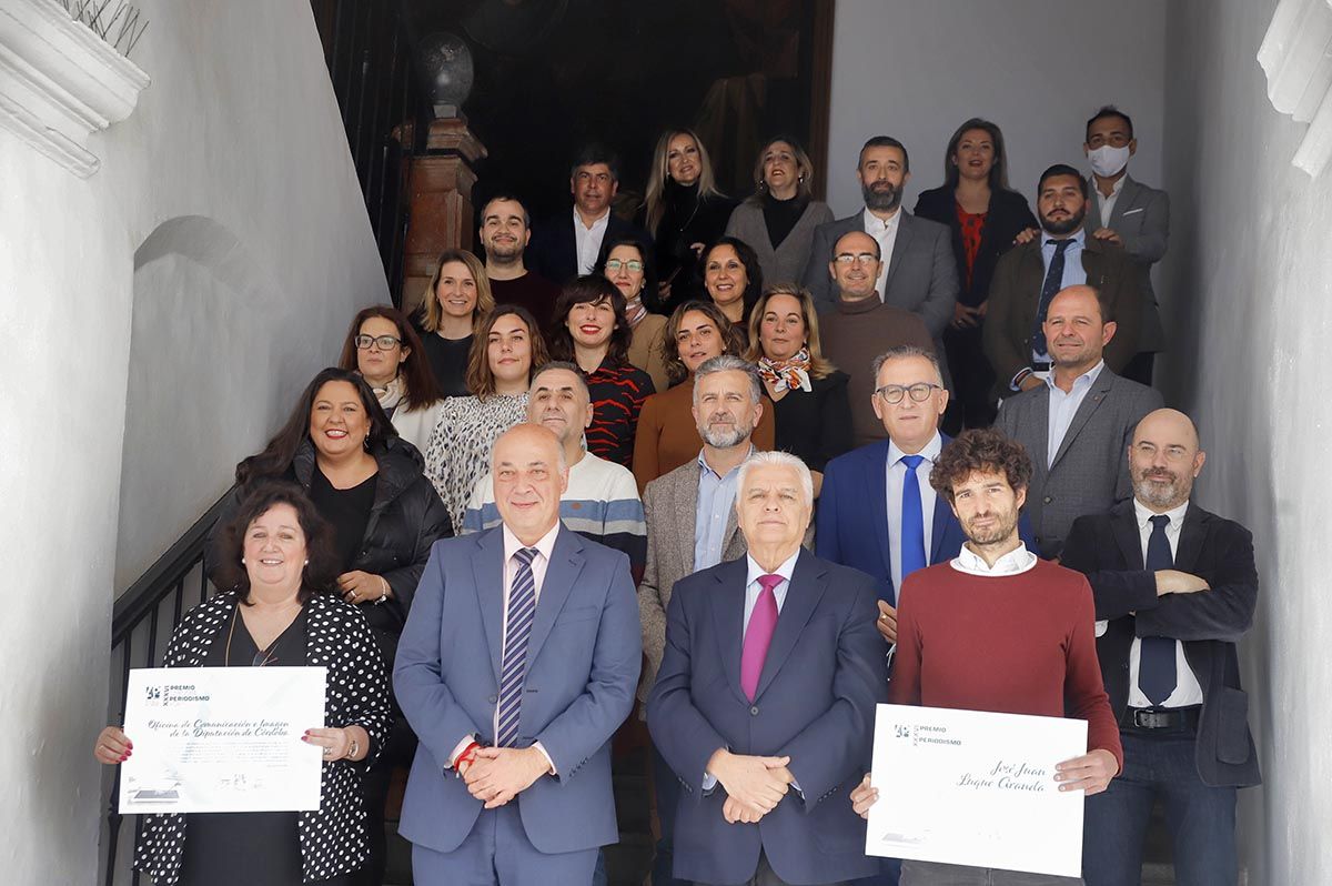 José Juan Luque y la Oficina de Comunicación de la Diputación Premios de Periodismo Córdoba