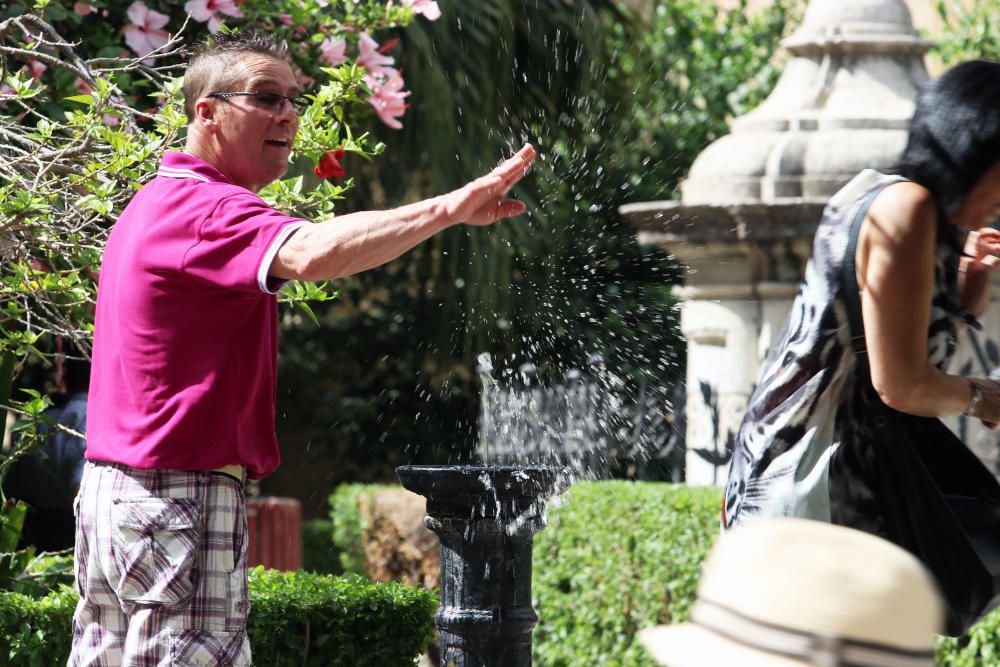 Calor y terral en Málaga.