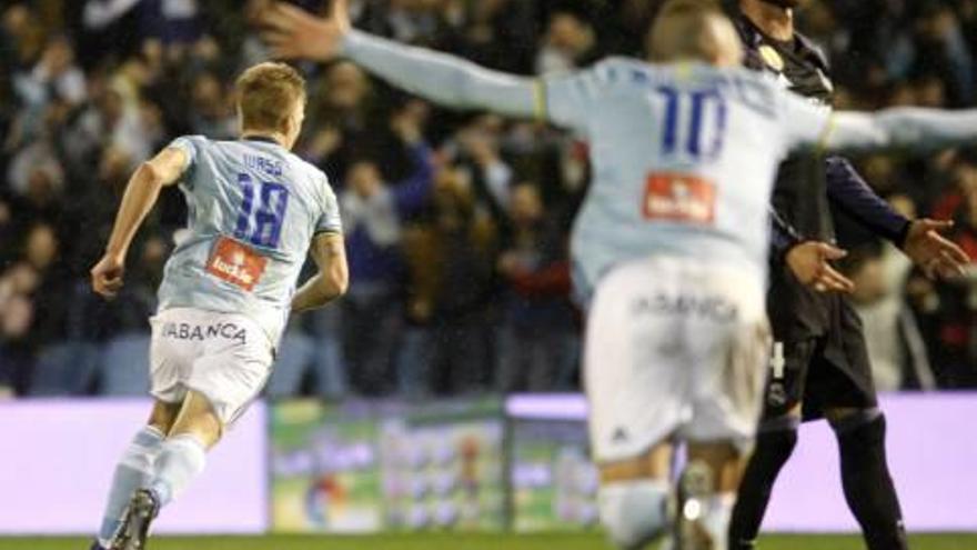 Celebración del segundo gol del Celta ante la desesperación de Ramos.