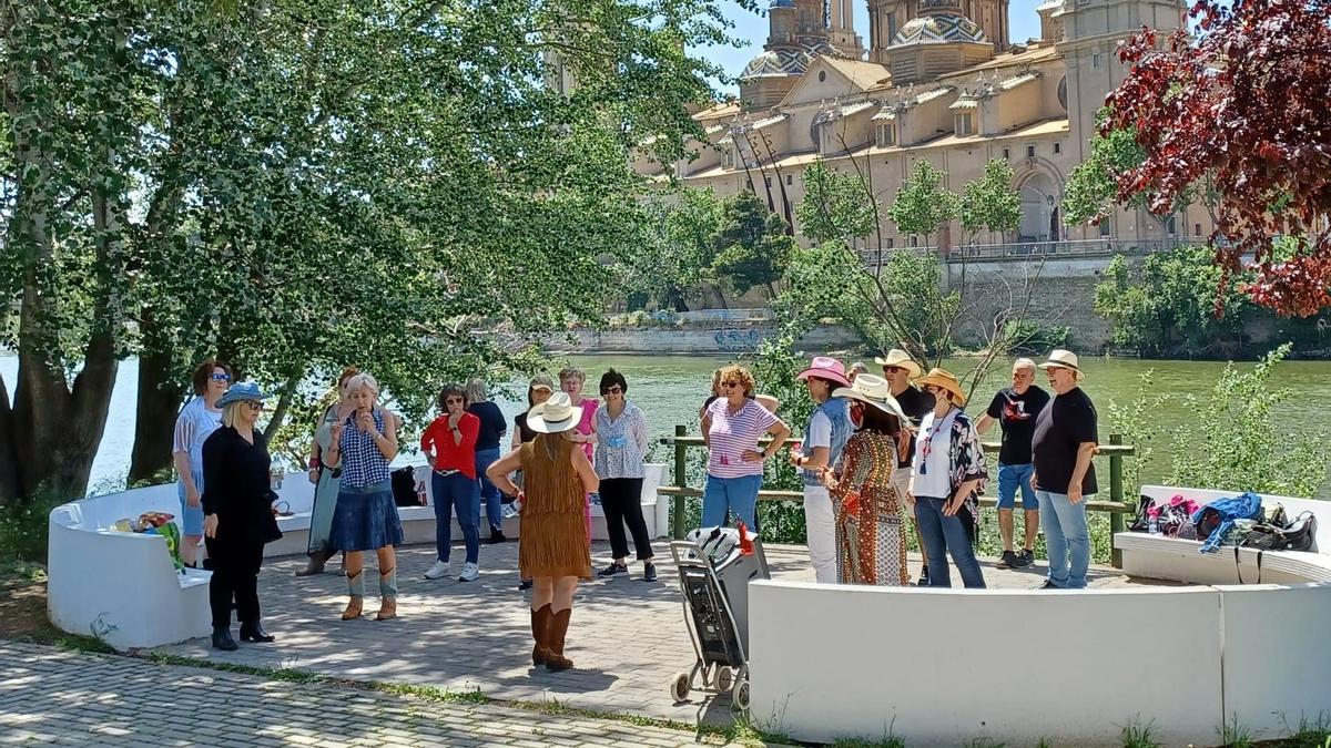 Sol en la ribera del Ebro