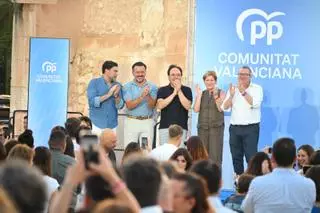 El PP convierte Elche en el escaparate del apoyo de Alicante a Juanfran Pérez Llorca ante Génova