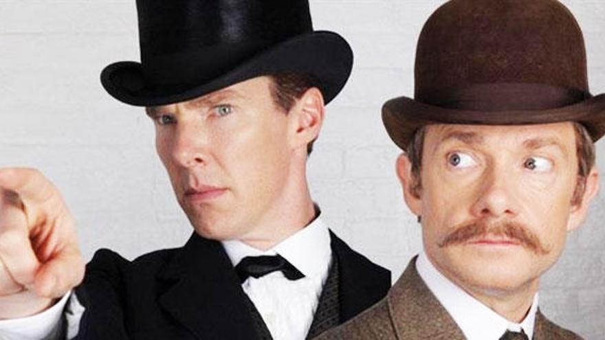 Martin Freeman y Benedith Cumberbatch en 'Sherlock'.