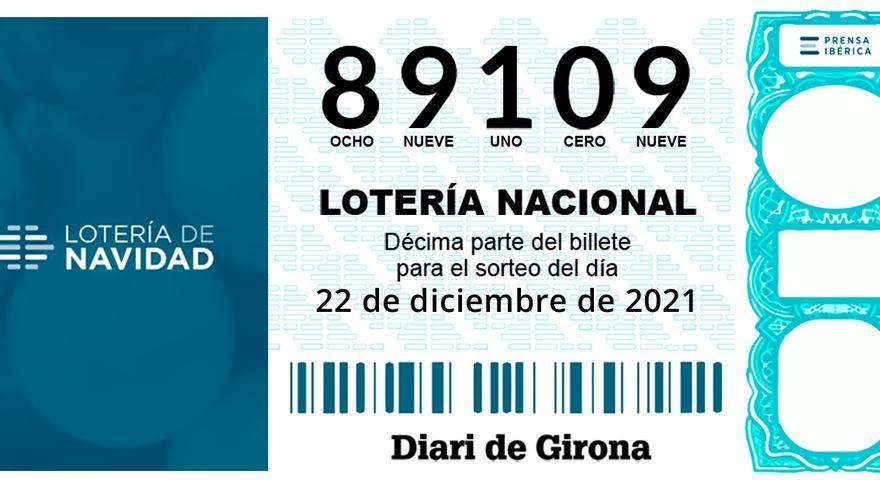 89109: Cinquè premi Loteria de Nadal 2021