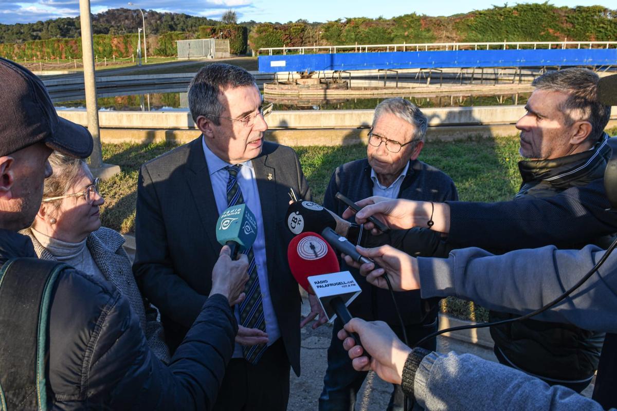 El president dela Diputació, Miquel Noguer, ha visitat l'EDAR de Palamós aquesta tarda.
