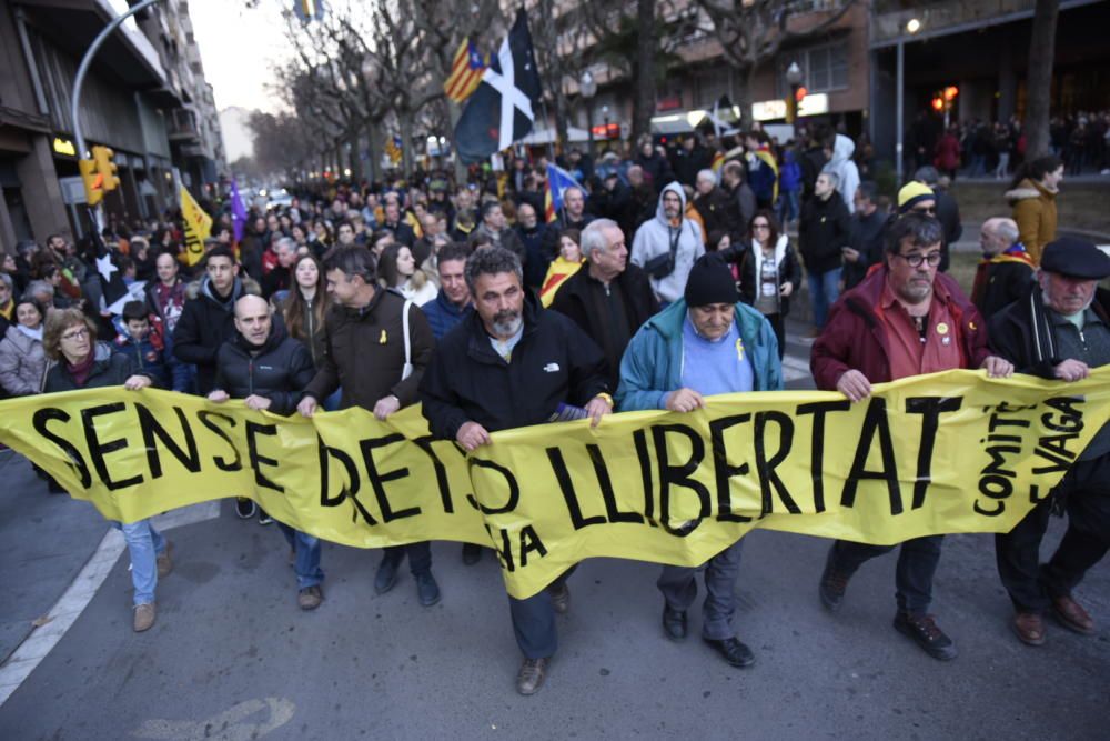 Manifestació del 21-F a Manresa